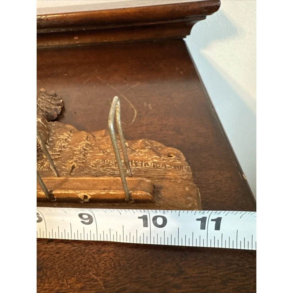 Vintage Niagra Falls Native American Smoking Pipe Tie Hanger Jewelry Storage Org